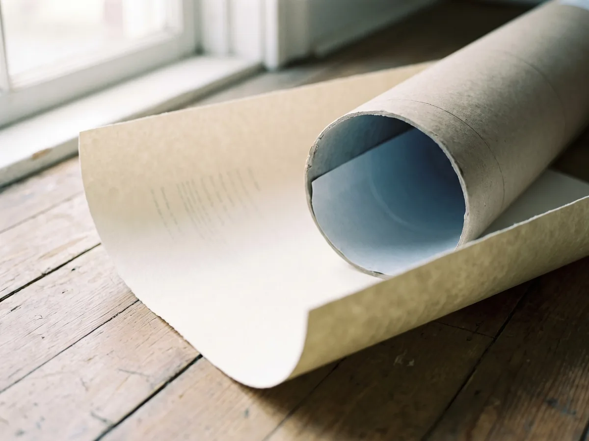 The flat box opening, the matted artwork slid out of its sleeve